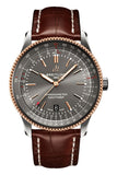 Breitling Navitimer Automatic 41 Grey Dial Brown Leather Strap Watch for Men - U17326121M1P1 Authentic Buy Shop Now