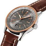 Breitling Navitimer Automatic 41 Grey Dial Brown Leather Strap Watch for Men - U17326121M1P1 Authentic Buy Shop Now