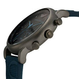 Emporio Armani Luigi Chronograph Black Dial Blue Rubber Strap Watch For Men - AR11023 Authentic Buy Shop Now