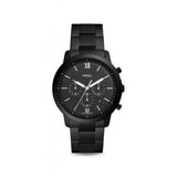 Fossil Neutra Chronograph Black Dial Black Steel Strap Watch for Men - FS5474 Authentic Buy Shop Now
