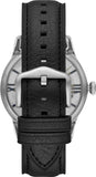 Fossil Townsman Automatic Skeleton Blue Dial Black Leather Strap Watch for Men - ME3200 Authentic Buy Shop Now