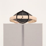 Calvin Klein Rebel Cream Black Dial Cream Leather Strap Watch for Women - K8P237X1 Authentic Buy Shop Now