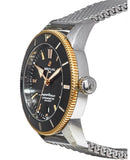Breitling Superocean Heritage B20 Automatic 44 Black Dial Silver Mesh Bracelet Watch for Men - UB2030121B1A1 Authentic Buy Shop Now
