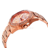 Guess Frontier Diamonds Rose Gold Dial Rose Gold Steel Strap Watch For Women - W1156L3 Authentic Buy Shop Now