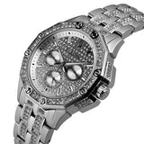 Bulova Crystal Collection Pave Silver Dial with Crystals Silver Steel Strap Watch for Men - 96C134 Authentic Buy Shop Now