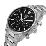 Tag Heuer Carrera Chronograph Black Dial Silver Steel Strap Watch for Men - CBN2010.BA0642 Authentic Buy Shop Now