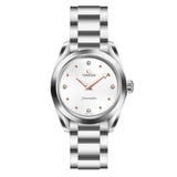 Omega Seamaster Aqua Terra Quartz Diamond Silver Dial Silver Steel Strap Watch for Women - 220.10.28.60.54.001 Authentic Buy Shop Now