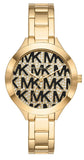 Michael Kors Slim Runway Crystals Gold Dial Gold Steel Strap Watch for Women - MK4659 Authentic Buy Shop Now