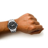 Marc Jacobs Fergus Black Dial Silver Steel Strap Watch for Men - MBM5075 Authentic Buy Shop Now