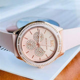 Michael Kors Quartz Pink Dial Pink Silicone Strap Watch For Women - MK6946 Authentic Buy Shop Now