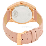 Guess Wonderlust Beige Dial Pink Leather Strap Watch for Women - W1065L1 Authentic Buy Shop Now