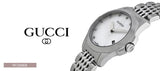 Gucci G Timeless Diamonds Mother of Pearl Dial Silver Steel Strap Watch For Women - YA126504 Authentic Buy Shop Now