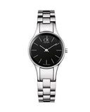 Calvin Klein Simplicity Black Dial Silver Steel Strap Watch for Women - K4323130 Authentic Buy Shop Now