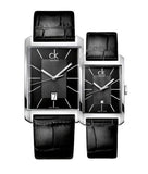 Calvin Klein Window Black Dial Black Leather Strap Watch for Men - K2M23107 Authentic Buy Shop Now