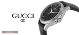 Gucci G Timeless Quartz Black Dial Black Leather Strap Watch for Men - YA126413 Authentic Buy Shop Now