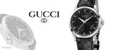 Gucci G Timeless Quartz Black Dial Black Leather Strap Watch for Men - YA126413 Authentic Buy Shop Now