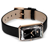 Swarovski Uptown Black Dial Black Leather Strap Watch for Women - 5547710 Authentic Buy Shop Now