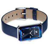 Swarovski Uptown Crystal Blue Dial Blue Leather Strap Watch for Women - 5547713 Authentic Buy Shop Now