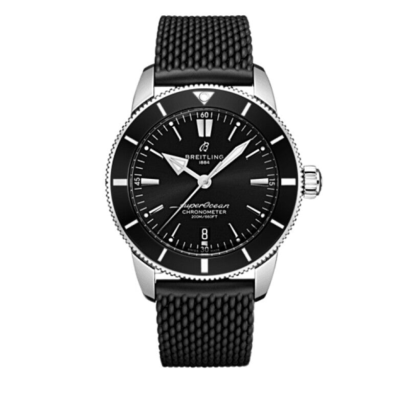 Breitling Superocean Heritage B20 Automatic 44 Black Dial Black Mesh Bracelet Watch for Men - AB2030121B1S1 Authentic Buy Shop Now