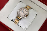 Cartier Ballon Bleu Silver Dial Two Tone Steel Strap Watch for Unisex Watch - W69008Z3 Authentic Buy Shop Now