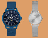 Guess Delancey Analog Blue Dial Blue Mesh Bracelet Watch for Men - W0871G3 Authentic Buy Shop Now