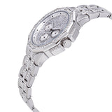 Bulova Crystal Collection Pave Silver Dial with Crystals Silver Steel Strap Watch for Men - 96C134 Authentic Buy Shop Now