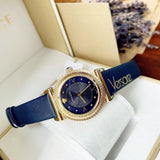 Versace Greca Blue Dial Blue Leather Strap Watch for Women - VERE00218 Authentic Buy Shop Now