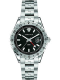 Versace Hellenyium GMT Black Dial Silver Steel Strap Watch for Men - V11020015 Authentic Buy Shop Now