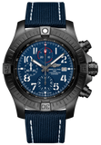 Breitling Super Avenger Chronograph 48 Night Mission Blue Dial Blue Leather Strap Watch for Men - V13375101C1X2 Authentic Buy Shop Now