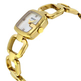 Gucci G Gucci Diamonds Mother of Pearl Dial Yellow Gold Steel Strap Watch For Women - YA125513 Authentic Buy Shop Now