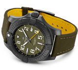 Breitling Avenger Automatic GMT 45 Night Mission Green Dial Green Nylon Strap Watch for Men - V323952A1L1X1 Authentic Buy Shop Now