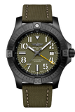 Breitling Avenger Automatic GMT 45 Night Mission Green Dial Green Nylon Strap Watch for Men - V323952A1L1X1 Authentic Buy Shop Now