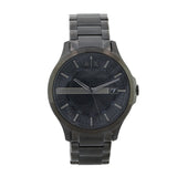 Armani Exchange Hampton Chronograph Black Dial Black Steel Strap Watch For Men - AX2104 Authentic Buy Shop Now