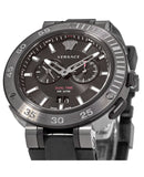Versace V Extreme Chronograph Black Tone Dial Black Rubber Strap Watch for Men - VCN020017 Authentic Buy Shop Now