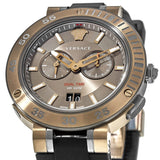 Versace V Extreme Chronograph Brown Tone Dial Black Rubber Strap Watch for Men - VCN030017 Authentic Buy Shop Now