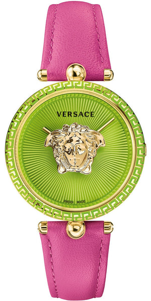 Versace Palazzo Empire Green Dial Pink Leather Strap Watch for Women - VCO150017 Authentic Buy Shop Now