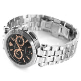 Versace Aion Chronograph Black Dial Silver Steel Strap Watch For Men - VE1D01019 Authentic Buy Shop Now