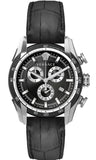 Versace V Ray Chronograph Quartz Black Dial Black Leather Strap Watch For Men - VE2I00121 Authentic Buy Shop Now