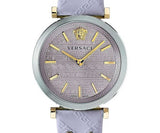 Versace V-Twist Quartz Purple Dial Purple Leather Strap Watch for Women - VELS00219 Authentic Buy Shop Now
