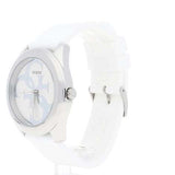 Guess G Twist Quartz White Dial White Silicone Strap Watch For Women - W0911L1 Authentic Buy Shop Now