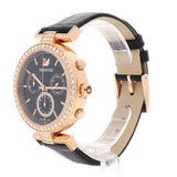 Swarovski Era Journey Chronograph Black Dial Black Leather Strap Watch for Women - 5295320 Authentic Buy Shop Now