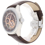 Bulova Classic Skeleton Automatic Brown Dial Brown Leather Strap Watch for Men - 96A120 Authentic Buy Shop Now