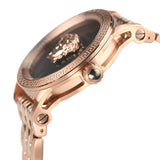 Versace Palazzo Empire Black Dial Rose Gold Steel Strap Watch for Men - VERD00718 Authentic Buy Shop Now