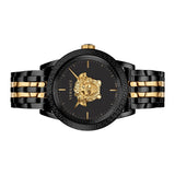 Versace Palazzo Empire Black Dial Two Tone Steel Strap Watch for Men - VERD01119 Authentic Buy Shop Now