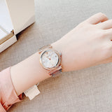 Versace V-Motif Silver Dial Two Tone Steel Strap Watch for Women - VERE00718 Authentic Buy Shop Now