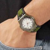 Versace Chain Reaction Quartz White Dial Green Rubber Strap Watch for Men - VEDY00419 Authentic Buy Shop Now