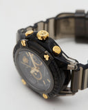 Versace Icon Active Chronograph Black Dial Black Steel Strap Watch for Men - VEZ700421 Authentic Buy Shop Now