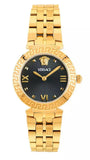 Versace Daphnis Quartz Black Dial Gold Steel Strap Watch for Women - VEOCA0524 Authentic Buy Shop Now