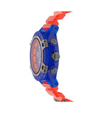 Versace Icon Active Chronograph Quartz Blue Dial Orange Rubber Strap Watch For Men - VEZ700922 Authentic Buy Shop Now