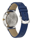 Versace V-Circle Black Dial Blue Leather Strap Watch for Men - VEBQ01419 Authentic Buy Shop Now